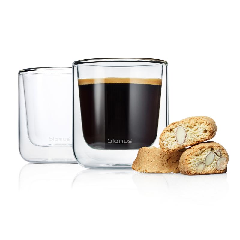 Blomus NERO Thermo-Kaffeegläser, 2er Set H: 85 klar 63653