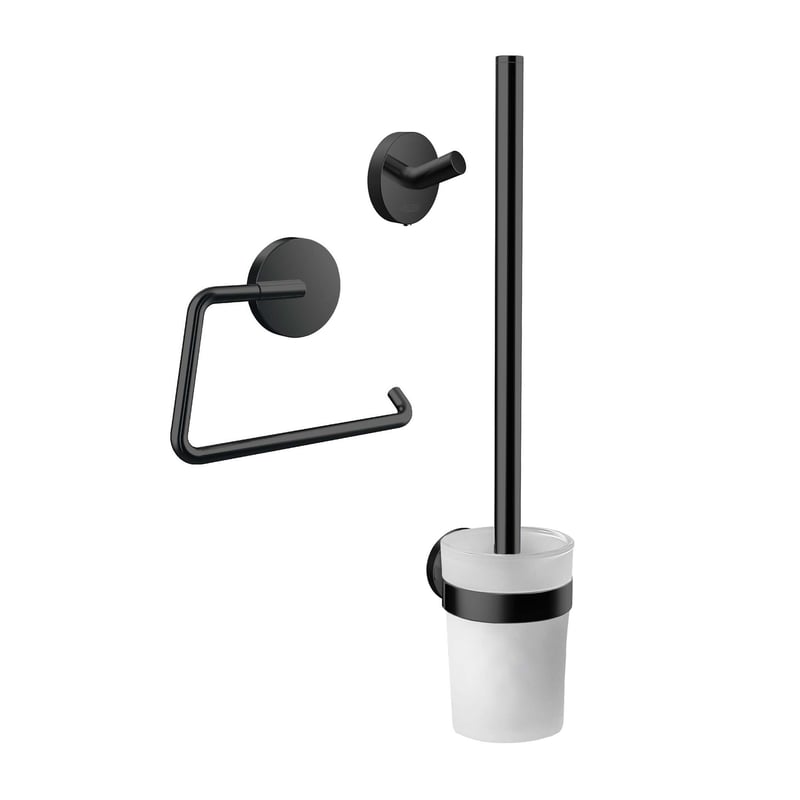 Emco Round Badaccessoire-Set schwarz matt 439813300
