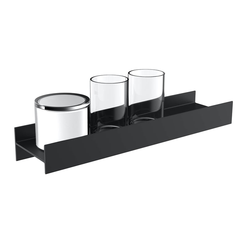 Emco S85 Badaccessoire-Set B: 400 H: 125 schwarz matt 853113401