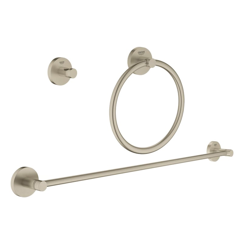 Grohe Essentials Badaccessoire-Set nickel gebürstet 40821EN1