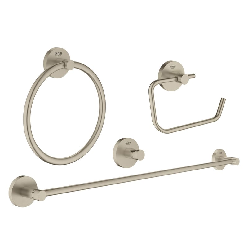 Grohe Essentials Badaccessoire-Set nickel gebürstet 40823EN1