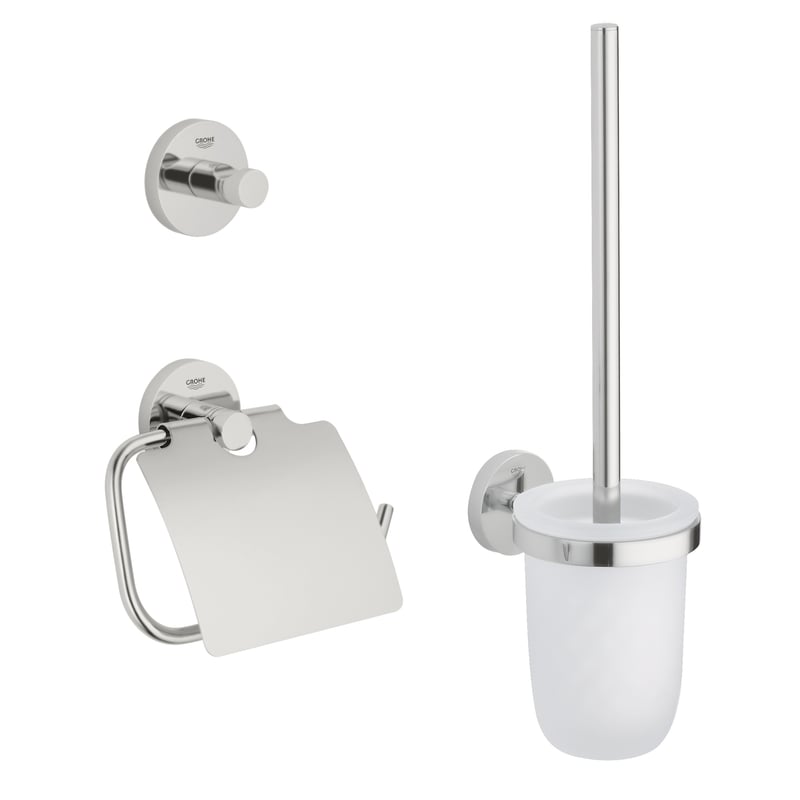 Grohe Essentials Badaccessoire-Set supersteel 40407DC1