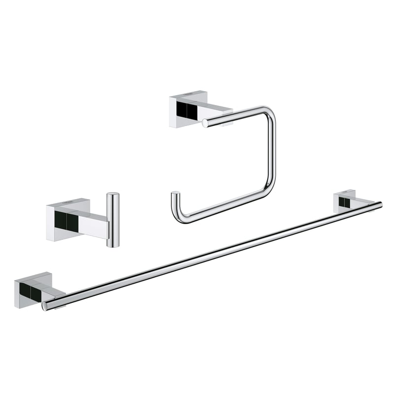 Grohe Essentials Cube Badaccessoire-Set chrom 40777001
