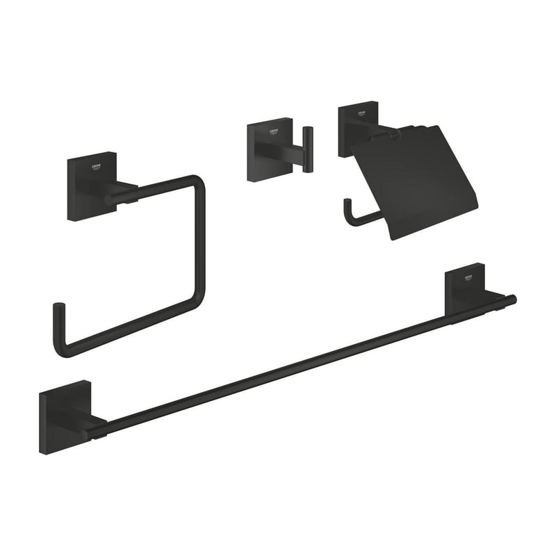 Grohe Start Cube Badaccessoire-Set schwarz matt 411152430