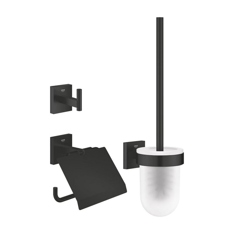 Grohe Start Cube Badaccessoire-Set schwarz matt 411232430
