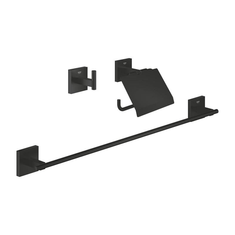 Grohe Start Cube Badaccessoire-Set schwarz matt 411242430