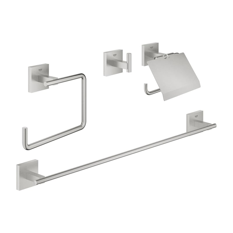 Grohe Start Cube Badaccessoire-Set supersteel 41115DC0