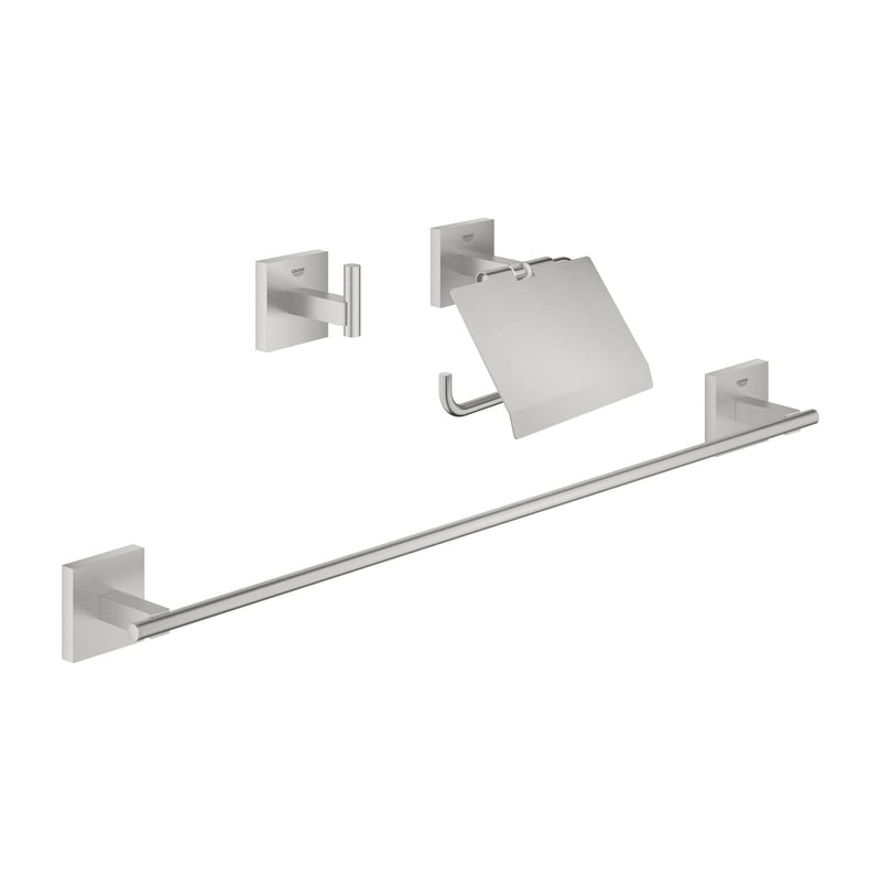 Grohe Start Cube Badaccessoire-Set supersteel 41124DC0