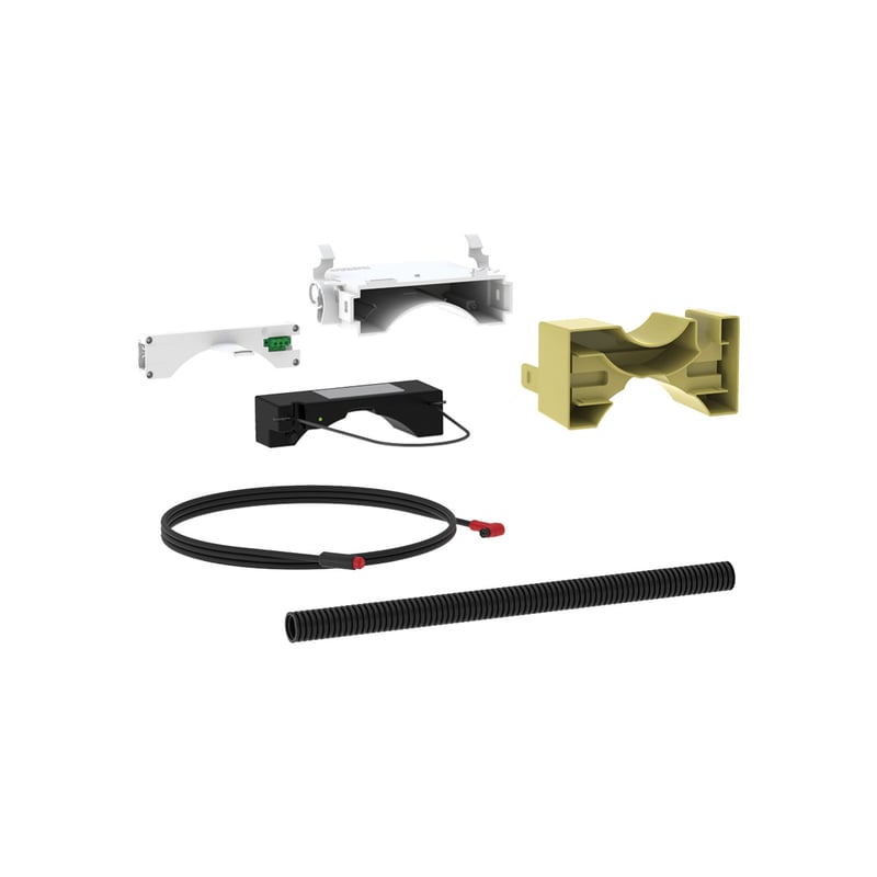 Geberit Set Elektro- und Kommunikationsanschlussdose und Netzteil für Montageelement schwarz 116098006