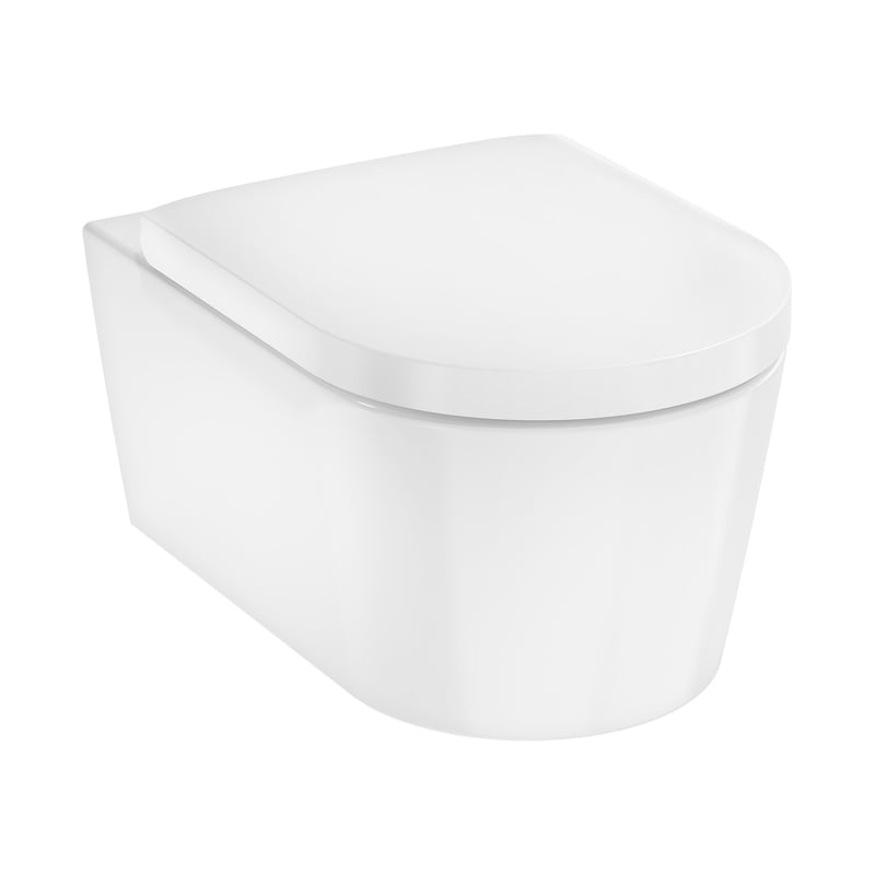 hansgrohe EluPura S Wand-WC mit AquaHelix Flush L: 54 B: 36 weiß 61186450