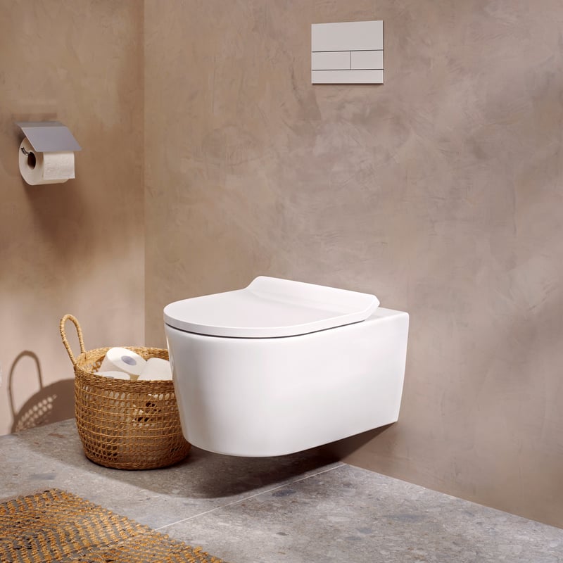 hansgrohe EluPura S Wand-WC mit AquaHelix Flush L: 54 B: 36 weiß 60344450