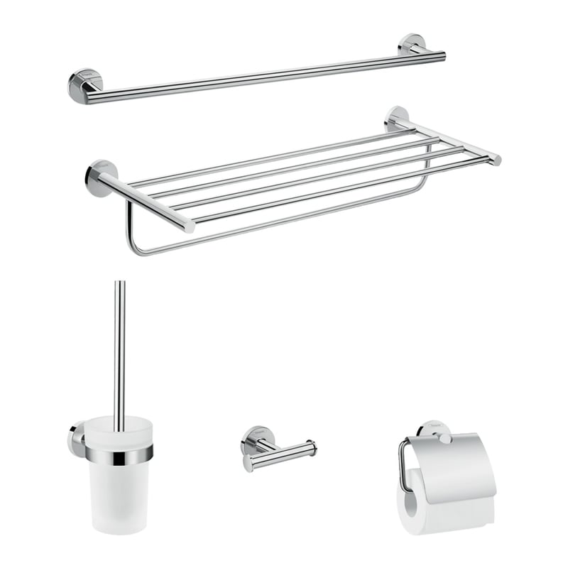 hansgrohe Logis Universal Badaccessoire-Set chrom 41728000