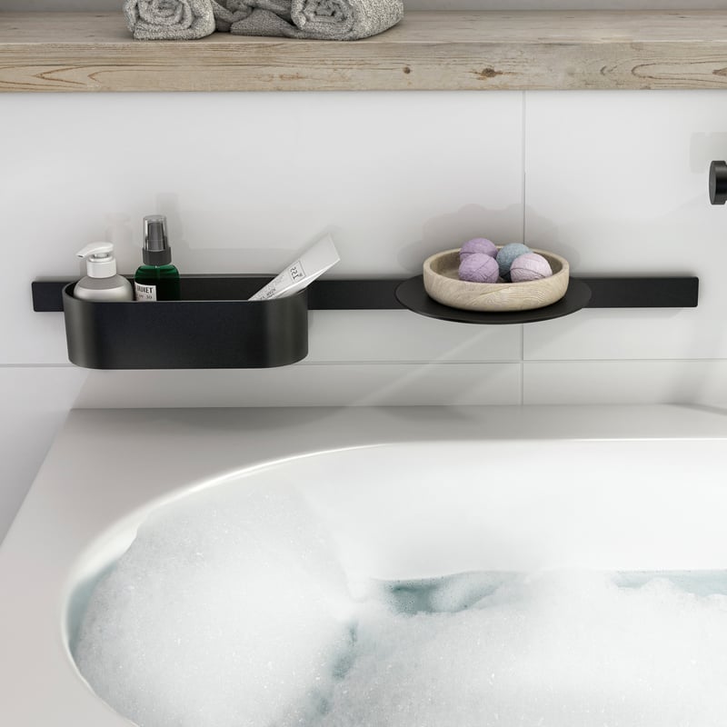 hansgrohe WallStoris Badaccessoire-Set schwarz matt 27966670