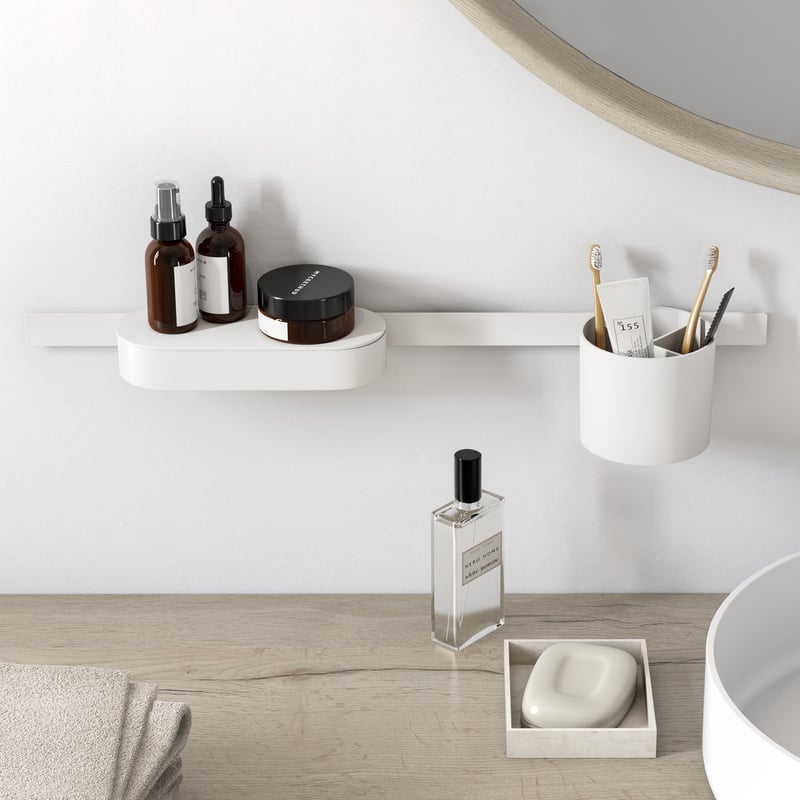 hansgrohe WallStoris Badaccessoire-Set weiß matt 27968700