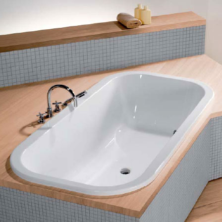 Hoesch ANDRÉE PUTMAN ovale Badewanne L: 190 B: 100 weiß 6655.010
