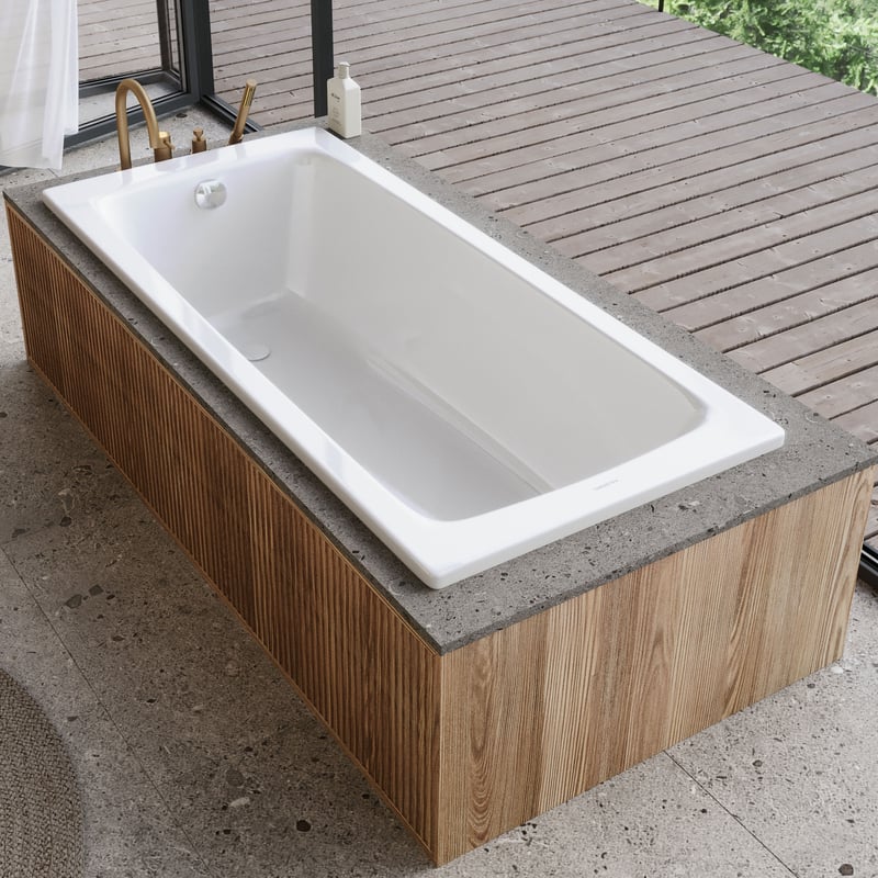 KALDEWEI CAYONO & CAYONO STAR Rechteck-Badewanne, Einbau L: 170 B: 75 weiß 275000013001
