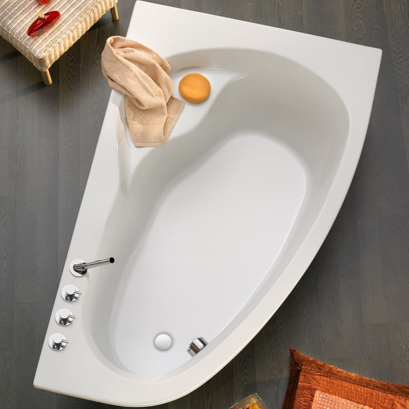 Ottofond Loredana Eck-Badewanne L: 178 B: 110 weiß 860201
