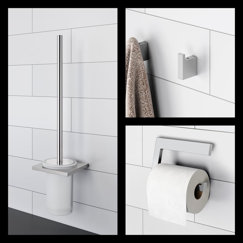 Viverso x add Badaccessoire-Set 3 in 1 chrom VA3000CR+VA2100CR+VA4000CR