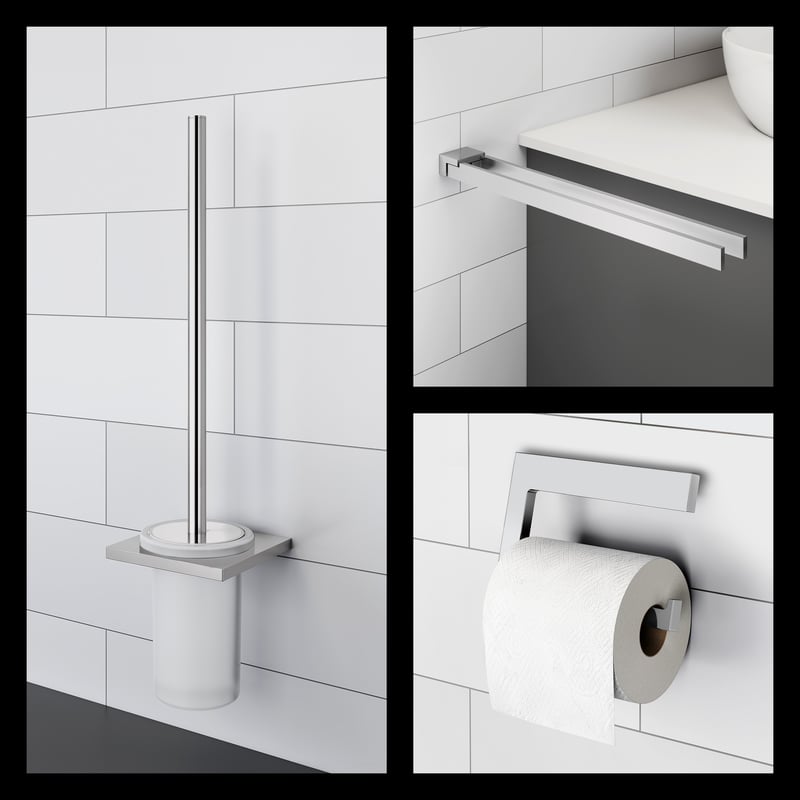 Viverso x add Badaccessoire-Set 3 in 1 chrom VA3000CR+VA2100CR+VA4300CR