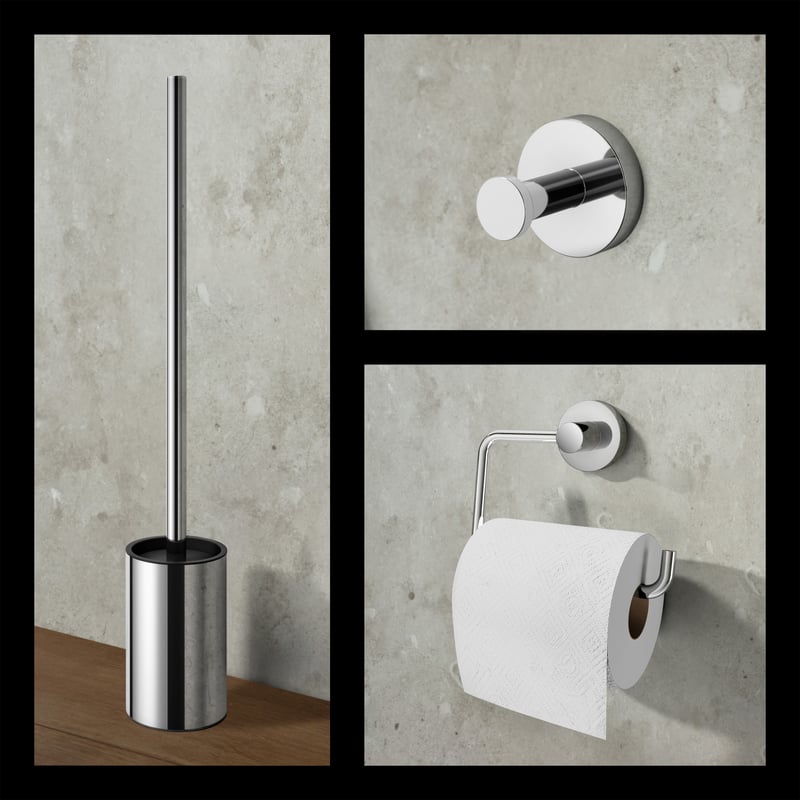 Viverso x sense Badaccessoire-Set 3 in 1 chrom VU3012CR+VR2100CR+VR4000CR