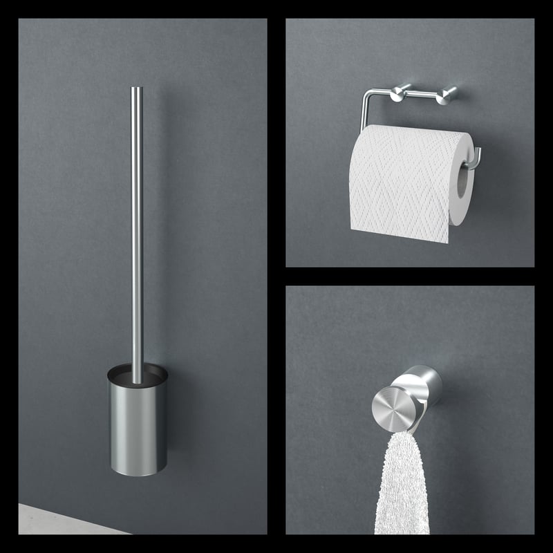 Viverso x steel Badaccessoire-Set 3 in 1 VX3012BS+VX2100BS+VX4000BS