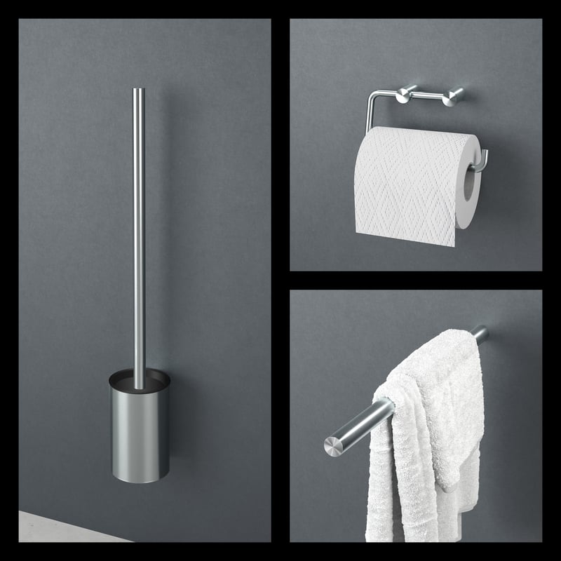 Viverso x steel Badaccessoire-Set 3 in 1 VX3012BS+VX2100BS+VX4300BS